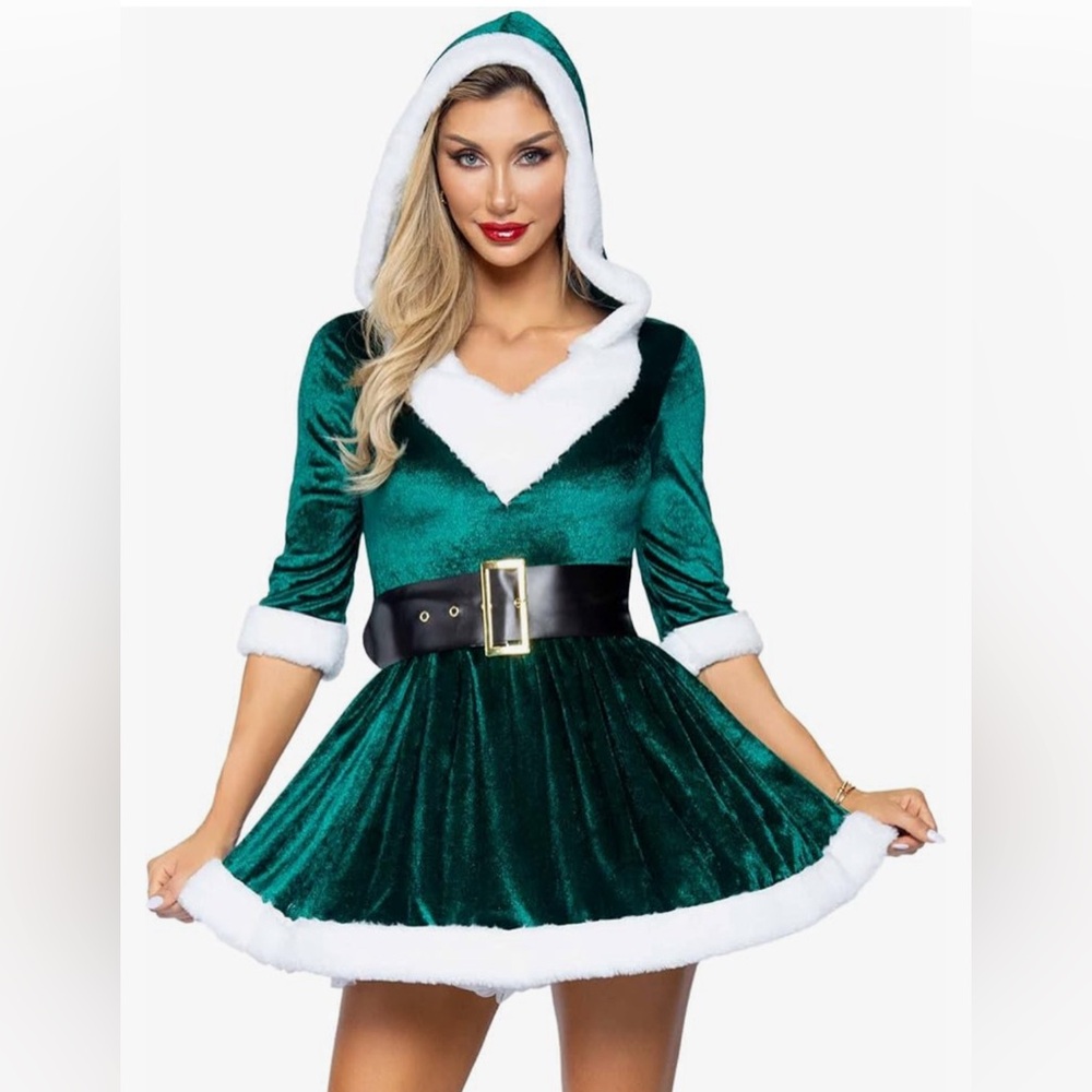 Green Mrs.Clause dress